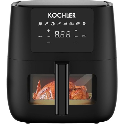 Kochler 6 Litre Yağsız Airfryer Dijital Dokunmatik Ekran Fritöz Tek Hazne Isı Ayarı