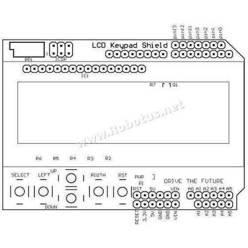 d1 robot lcd keypad shield arduino