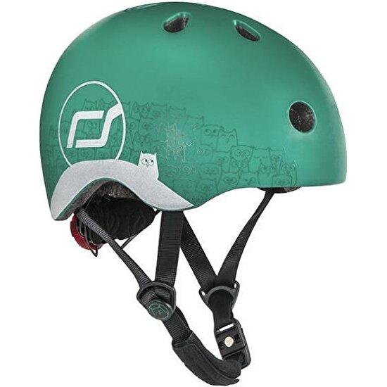 ToysAll Scoot And Ride Helmet Reflective Bebek Kaskı Xxs-S Yeşil 181206-96497