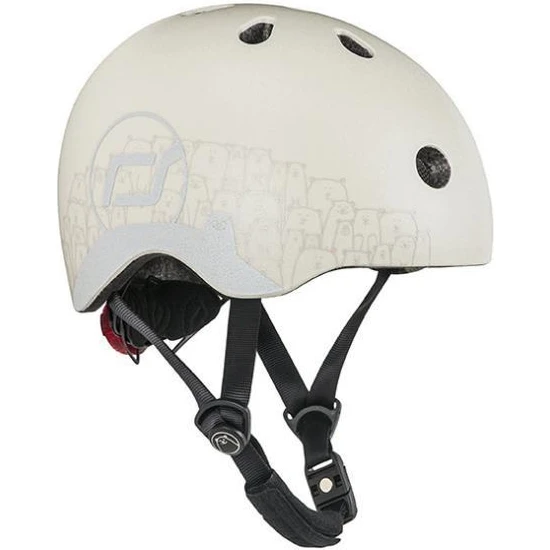 ToysAll Scoot And Ride Helmet Reflective Bebek Kaskı Xxs-S Açık Gri 181206-96498