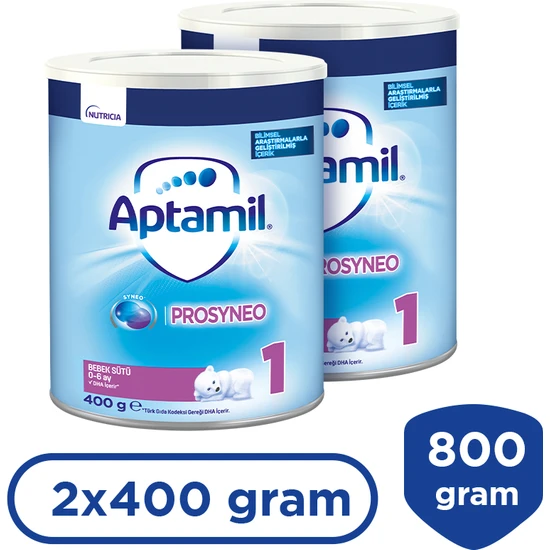 Aptamil Prosyneo 1 Bebek Sütü 400 G 0-6 Ay X2 Adet