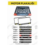Karbonsoft Motorsiklet Takmatik Kişiye Özel Plakalık - 1 Adet