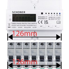 Schoner Üç Faz Gerilim Koruma Yüksek-Düşük Voltaj/akım Koruma 80A