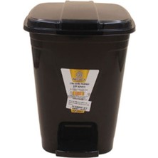 Merdem Merdem MRD-121 Kare Pedallı Çöp Kovası 5 Lt Siyah