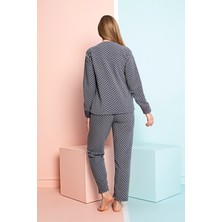 Nisanca Kışlık Kadın Polar Pijama Takımı - Yılbaşı Pijaması