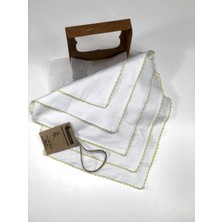 Neocotton Çift Katlı Oyalı Pamuklu 5'li Bebek Bakım Mendili (22X22 Cm)
