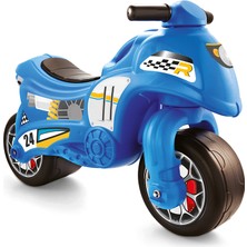 Popit Toys Çocuk Motosikleti Büyük Boy Mavi Yarış Motoru