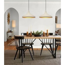 Mylights Ikili Modern Spor Mada Üstü Sarkıt Avize. Taban Siyah Kasa 60CM En