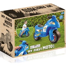 Popit Toys Çocuk Motosikleti Büyük Boy Mavi Yarış Motoru