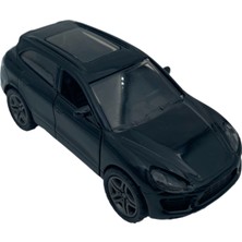 Popit Toys Metal Model Araba Oyuncak Çek Bırak Kapılar Aç Kapa Lüx Suv Siyah Porsche Cayenne