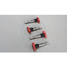 VWAG 4 x Seat Toledo 5p 06-09 1.4 16V Ateşleme Bobini Kırmızı Orijinal