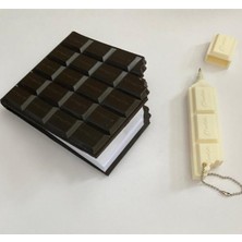Uğurdan Çikolata Defter ve Çikolata Şekilli Tükenmez Kalem 2'li Set