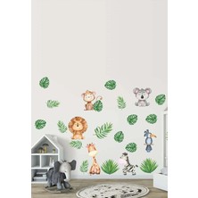 Kt Grup Minik Sevimli Pastel Hayvanlar 24 Parça Premium Sticker Seti
