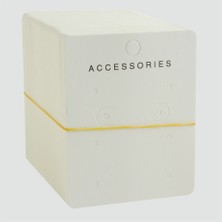 Feryal 6 Delikli Beyaz Lüx Küpe Kartı