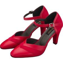 Costo Shoes ECE77 Kırmızı Topuklu Yeni Sezon Kadın Ayakkabısı