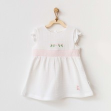 Andywawa Bebek Elbise Beyaz 18-24 Ay AC21685-22573