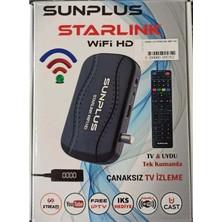 Sunplus Starlink Çanaklı-Çanaksız Dahili Wi-Fi Full Hd Sinema Paketli Uydu Alıcısı - Akıllı Kumanda