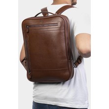 Grande 8003 Hakiki Deri Laptop Bölmeli Evrak ve Sırt Çanta