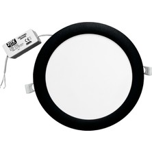 Zmr 18W Siyah Kasa Sıva Altı Slım LED Armatür 6500K 312081