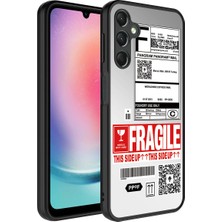 noktaks - Samsung Galaxy A24 - Kılıf Aynalı Desenli Kamera Korumalı Parlak Mirror Kapak - Fragile - T26846