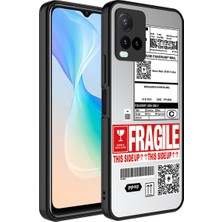 noktaks - Vivo Y21S - Kılıf Aynalı Desenli Kamera Korumalı Parlak Mirror Kapak - Fragile