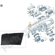 Pelit Otomotiv Transporter T5 (2003-2015) Sol Hoparlör Kapağı 7H0857227