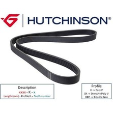 Hutchınson 4PK846-846 K 4 Kanallı Kayış Hyundaı Accent-Era-Elantra-Accord-Cıvıc V Cr-V Cr-X 1.4-1.