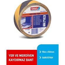 Tesa Merdiven Kaydırmaz Bant Sarı / Siyah   15m 50mm