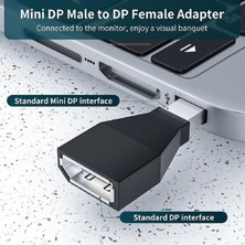 Güven Sitem Mini Display Port To Display Port 1.2 Erkek-Dişi Dönüştürücü Adaptör Soket Tipi