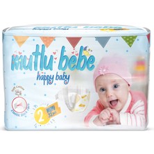 Mutlu Bebe Bebek Bezi 2 Numara - Mini 32 Adet
