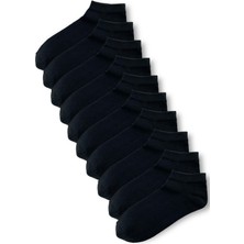 Belyy Socks 10 Lu Ekonomik Paket Siyah Renk Patik Çorap