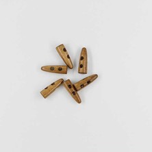 Pukka Ahşap Fildişi Çoban Düğme(6 AD.)-30MM-NO:2  '' 5 Adet ''