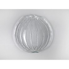Heritage Exclusive Cam Bal Kabağı Servis Tabağı Şeffaf 31 cm