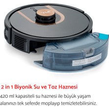Yui S7 Nomopzone Özellikli Akıllı Robot Vacuum & Mop Süpürge Siyah(Yui Türkiye Garantili)