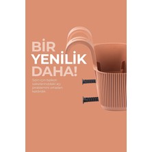 ToXA Pera Askılı Saksı 3,2 Litre 29CM Plastik Bahçe Balkon Veranda Çit Küpeşte Çiçek Saksısı
