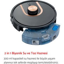 Yui S7 Plus Akıllı Çöp İstasyonlu Robot Vacuum & Mop Süpürge Siyah (YUI TÜRKİYE GARANTİLİ)