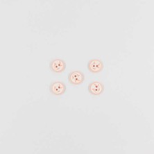 Pukka Balık Baskılı Bebe Düğme(5 Ad.)-Y.ağzı-No:9  '' 5 Adet ''