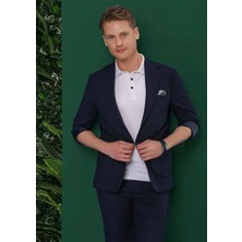 Slim Fit Lacivert Spor Ceket