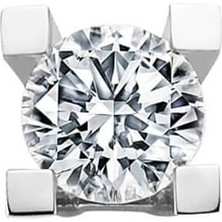 Sirius Pırlanta F Renk 0,38 Karat Pırlanta Tektaş Erkek Küpesi 0423E0063