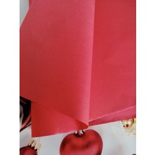 Tuğset Etiket Kırmızı Renkli Pelur Kağıdı Kırmızı Pelur Paketleme 50X70 cm 10 Adet