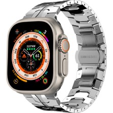 QJqian Apple Apple Watch 8 Ultra Paslanmaz Çelik Kayış Iwatch Akıllı Saat Kayışı Için Uygundur (Yurt Dışından)