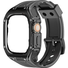 QJqian Apple Apple Watch Için Uygun Ultra Stil Tpu Entegre Kordonlu Saat Spor Dış Mekan Kordonlu Saat (Yurt Dışından)