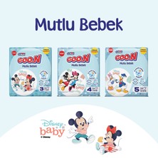 Goo.N Mutlu Bebek 3 Numara Bant Bebek Bezi Aylık Fırsat Paketi - 12 Saat Kuruluk - 100 Adet
