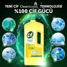 Cif Krem Yüzey Temizleyici Limon Kokulu Yağ ve Kireç Sökücü Leke Çıkarıcı 1500 ml X2
