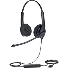 Jabra Bız 1500 Duo USB Nc Kulaküstü Kulaklık Siyah