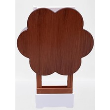 Bengi Ticaret Zigon Çanta 90104 Papatya sehpa Model 2li Ahşap MDF Beyaz Ceviz Uyum El Yapım