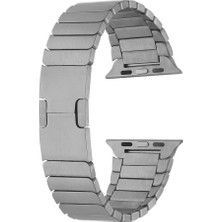 kilifone Apple Watch 42MM - Kordon Metal Kordon Krd-82 - Gri