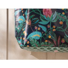 English Home Exotic Leaves Alışveriş Çantası 54,5X38 cm Mor