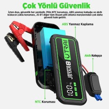 UTRAI Jstar 8 74Wh 20000mAh 3000A Jump Starter Taşınabilir Akü Takviye Cihazı ( Powerbank + Led Lamba + Taşıma Kılıfı + LCD Ekran )