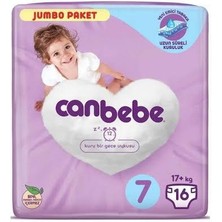 Canbebe Jumbo Bebek Bezi 7 Numara 16 Adet